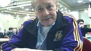 Dr Jerry Buss and Scott Diamond at the LAPC