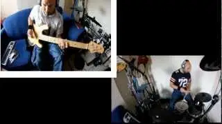 Bass & Drums Split Screen