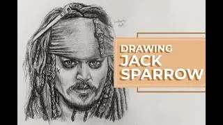 Drawing Captain Jack Sparrow | LeadDrawing Studio