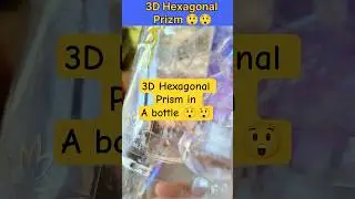 3D Hexagonal Prism Project 💥 Simplest Project #schoolproject #projectideas #diy #shorts #viral