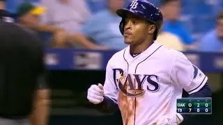 OAK@TB: Smith lifts a two-run homer to right field
