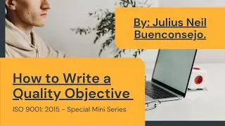 How to write a Quality Objective