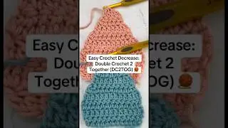 Learn how to crochet the Double Crochet 2 Together (dc2tog) stitch! Perfect for crochet projects!