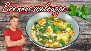 Brennnessel-Suppe mit Bohnen nach moldawischer Art | Frühlingsrezept-einfach, vegan und gesund