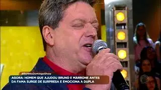 Homem que ajudou Bruno e Marrone antes da fama, surge de surpresa e emociona a dupla