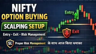 Nifty Option Buying Scalping | Entry&ndash;Exit With Proper Risk Management | Strategy Based Trade 
