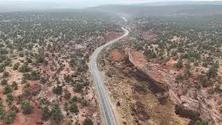 Aerial View of a Desert Road | Kanab, Utah