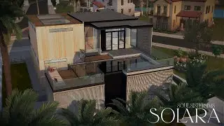 SOLARA – Minimalist Dream Home in Oasis Springs | Sims 4 Build| with a Rooftop Pool! 🏜️