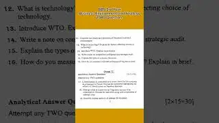 BBS 3rd Year Business Environment and Strategy 2080 Question #bbs3rdyear #bbs #tuexam