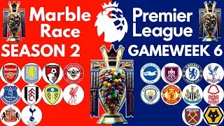 6-я игровая неделя &mdash; Премьер-лига MRABLE RACE #marblerace #simplemarblerace #fpl #gameweek6 #gw6
