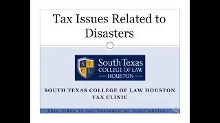 Tax Issues Related to Natural Disasters