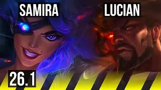 SAMIRA & Nautilus vs LUCIAN & Brand (ADC) | 77K damage | EUNE Master | 26.1