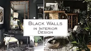 Black Walls in Home Interior Design. Examples of Different Styles Using Black in Interiors