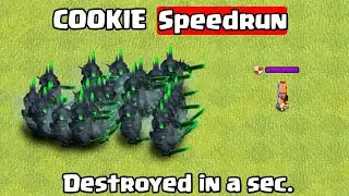 NEW TROOP COOKIE SPEEDRUN || CLASH OF CLANS