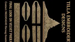 Kashmiri Tilla Work | Neck, Border & Patch Design | From Khaka to Final Look