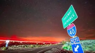 BBC EARTH :  MOJAVE BLUES - ROUTE 66, MOJAVE DESERT, EXPLODING METEOR, ZODIACAL LIGHT