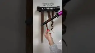 How to curl with a curling wand. Easy hair curling tutorial #hairtutorial #hairhacks #hairstyles