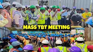 Mass TBT Meeting | Tools Box Talk | Safety First On Site ⚠️ #tbt #safetymeeting #constructionlife 