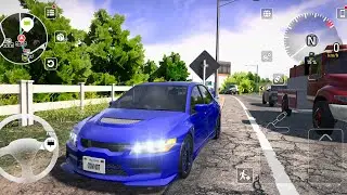 🚗  Car Driving Multiplayer 🛣 Mitsubishi Lancer Evolution IX gameplay ✅️Amazing Ultra  graphics