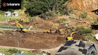 Search continues for six people confirmed missing following Mauao landslide