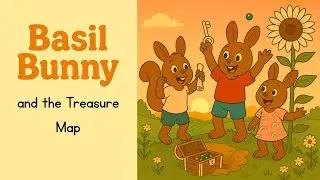 🗺️ Basil Bunny and the Treasure Map 🌻 | Gentle Adventure Story for Kids | Read Aloud