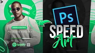 Speed Art #16. Flyer de musica/spotify pelo celular - Ipoa Designer (Ps Touch)