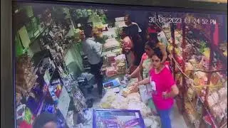 Active live bakery customer traffic area