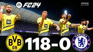FIFA 24 - MESSI, RONALDO, MBAPPE, NEYMAR, ALL STARS | DORTMUND 118 - 0 CHELSEA