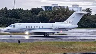 Hawker 4000 PS-USK | Pouso e decolagem em Salvador