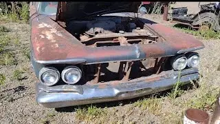 1963 Chrysler Imperial Lebaron Junkyard find 413 big block V8 rust bucket luxury / muscle car