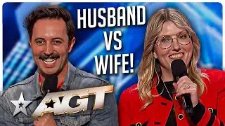 Husband & Wife Compete AGAINST EACH OTHER On America's Got Talent 2025!