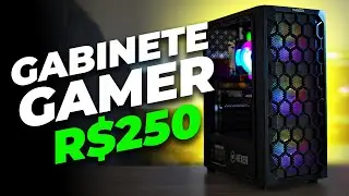 GABINETE GAMER COM 3 FANS RGB POR R$250 (CUSTO BENEFÍCIO) MANCER HEXER