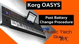 Korg OASYS Post battery change procedure