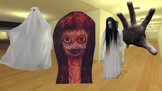 Ghost Girl And Cursed Moon Are Hunting Me In The Hallway 😱👻