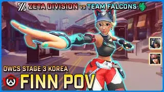 [ FINN ] Player of the Match | ZETA Division vs Team Falcons | OWCS Korea Stage 3