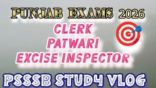 Psssb study vlog📚🎯#exampreparation#motivation#competitiveexams 