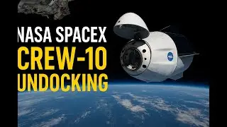 NASA's SpaceX Crew 10 Undocking | Nasa video