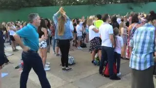 Dad nails classic dance moves at The Vamps gig at Thorpe Park at Island Beats