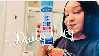 Taking My daughter to get her hair done.  Clean my bathroom with me.