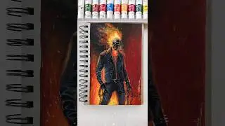Ghost rider drawing. #shorts