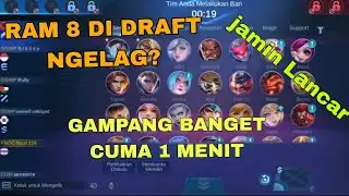 CARA MENGATASI SAAT DRAFT PICK NGELAG!!?? MUDAH BANGET 100% WORK #mobilelegends 