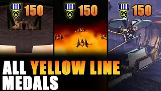 Obtaining All YELLOW LINE Medals | Star Fox 64 | Score Attack Medal Guide