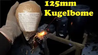125mm Kugelbombe Silver Crackling Palmtree w/ Tail PYRO MORAVIA Silvester 2025/2026 4K