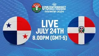 Group Phase | PAN v DOM | Full Basketball Game | FIBA Centrobasket U15 Women's Championship 2024