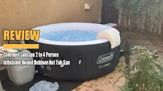 Review Coleman SaluSpa 2 to 4 Person Inflatable Round Outdoor Hot Tub Spa 2023