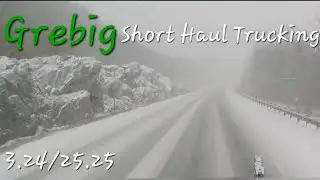 New England Ride Along with Old Man Winter  | VT/NH/MA/PA/NY | 3.24/25.25 |Short Haul Trucking vlog