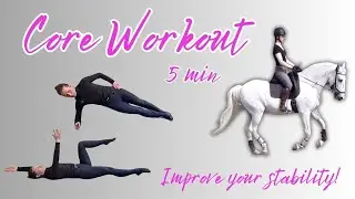 Super Quick Equestrian Core Workout at Home (5 min) // More Stability in the Saddle!