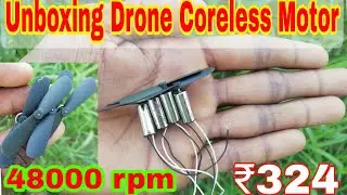 Amazon Drone Motor Unboxing || Mini Coreless Motor Unboxing At Hone In Hindi || Drone Motor ||