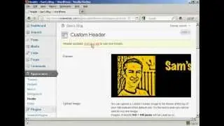 WordPress Tutorial - How to Put a Custom Header in Your Blog in WordPress