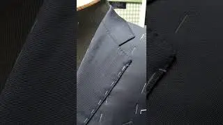 Обработка воротника. #костюмыназаказ #пошивкостюмов #пошив #bespoke